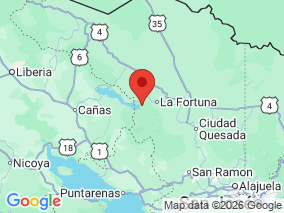 Map of Site Report: Parque Nacional Volcan Arenal, Costa Rica
